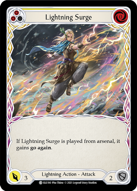 Card image of Lightning Surge (Yellow)