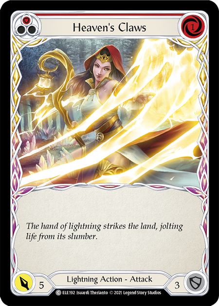 Image of the card for Heaven's Claws (Red)