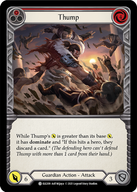 Image of the card for Thump (Red)