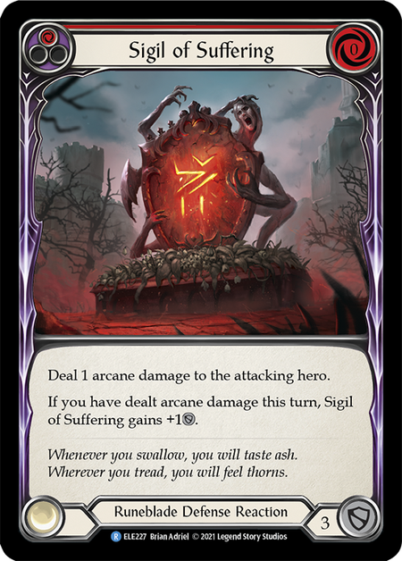 Image of the card for Sigil of Suffering (Red)