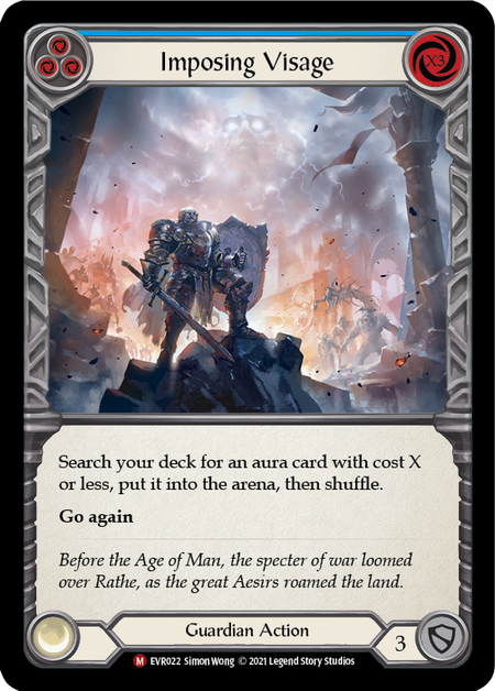 Image of the card for Imposing Visage (Blue)