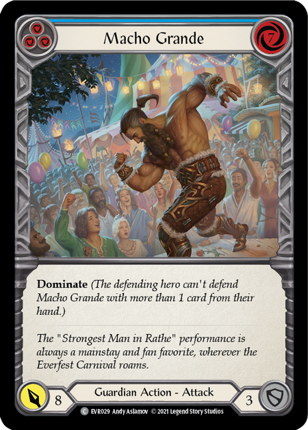 Image of the card for Macho Grande (Blue)