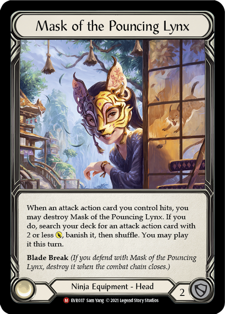 Card image of Mask of the Pouncing Lynx