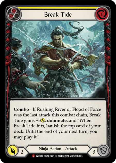 Card image of Break Tide (Yellow)