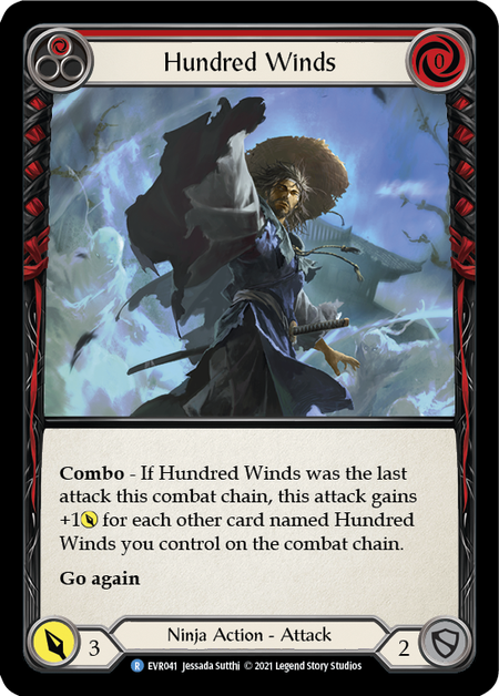 Card image of Hundred Winds (Red)