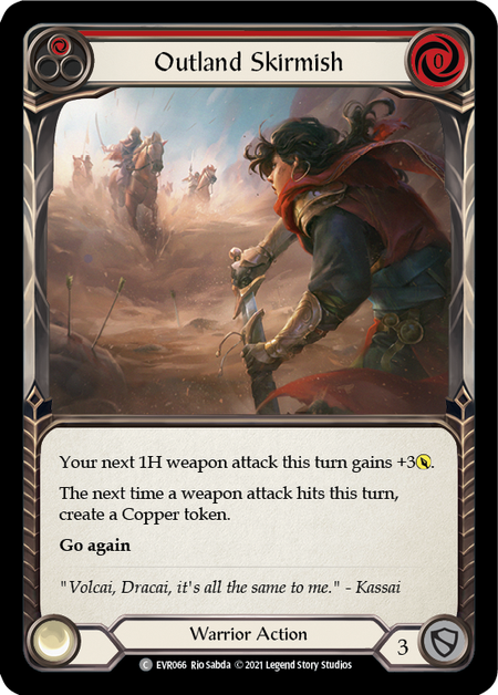 Card image of Outland Skirmish (Red)