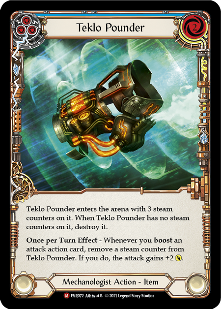 Image of the card for Teklo Pounder (Blue)