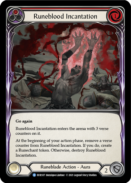 Card image of Runeblood Incantation (Red)