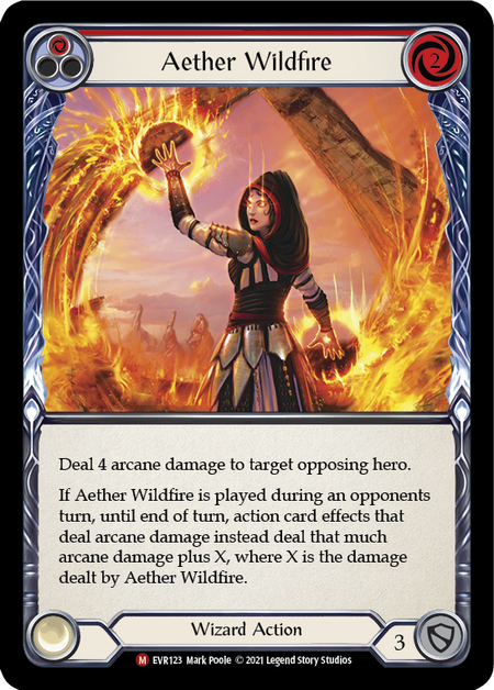 Card image of Aether Wildfire (Red)