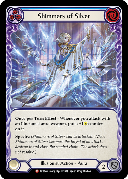 Card image of Shimmers of Silver (Blue)