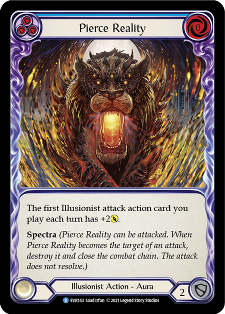 Image of the card for Pierce Reality (Blue)