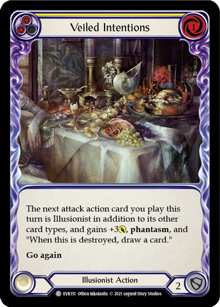 Image of the card for Veiled Intentions (Yellow)