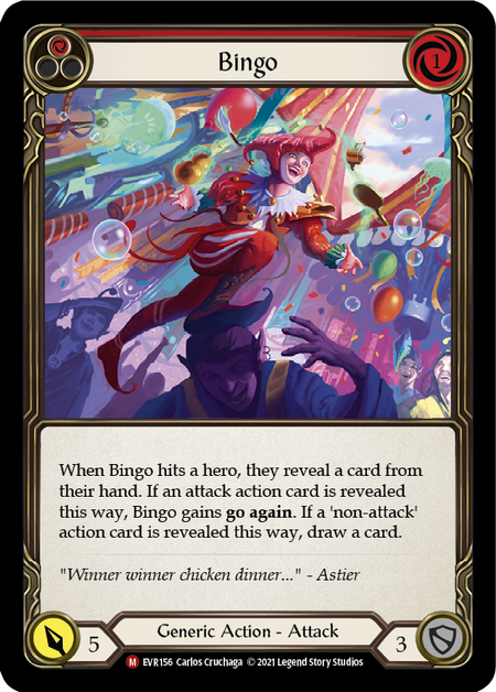 Image of the card for Bingo (Red)