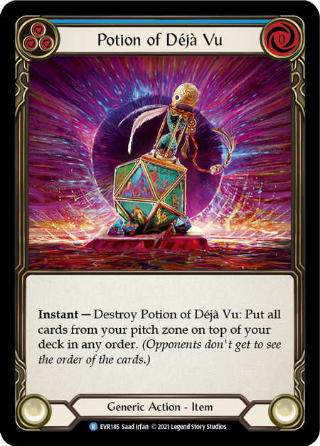 Card image of Potion of Deja Vu (Blue)