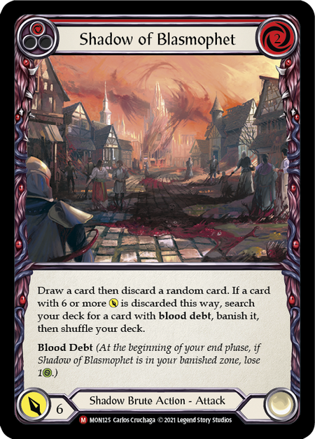 Image of the card for Shadow of Blasmophet (Red)