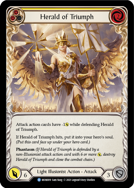 Image of the card for Herald of Triumph (Yellow)