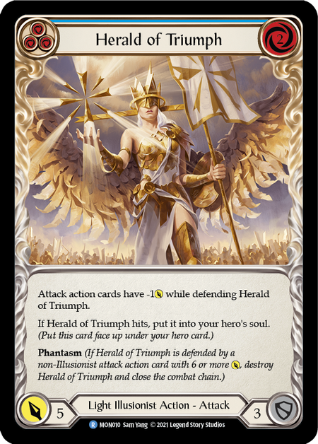 Image of the card for Herald of Triumph (Blue)