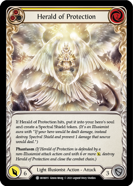 Image of the card for Herald of Protection (Yellow)