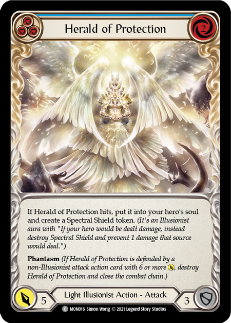 Image of the card for Herald of Protection (Blue)