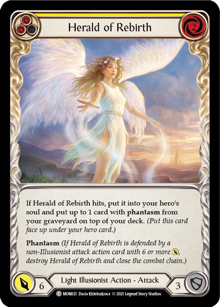 Card image of Herald of Rebirth (Yellow)