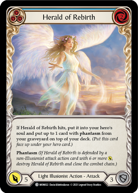 Image of the card for Herald of Rebirth (Blue)