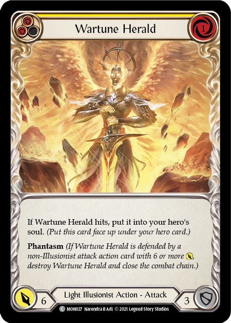 Image of the card for Wartune Herald (Yellow)