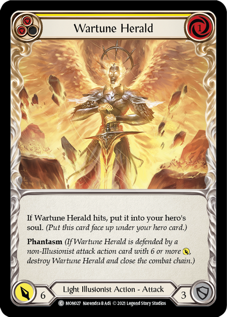 Card image of Wartune Herald (Yellow)