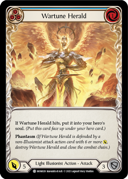 Image of the card for Wartune Herald (Blue)
