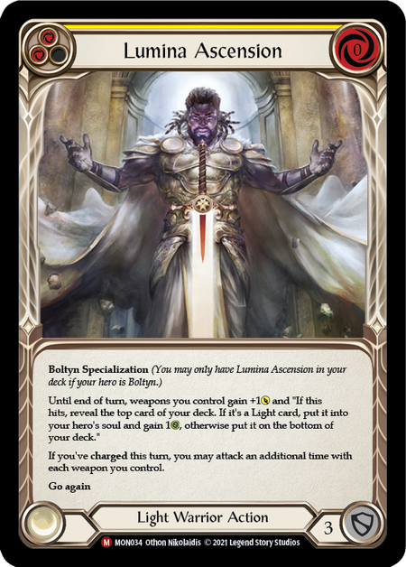 Image of the card for Lumina Ascension (Yellow)