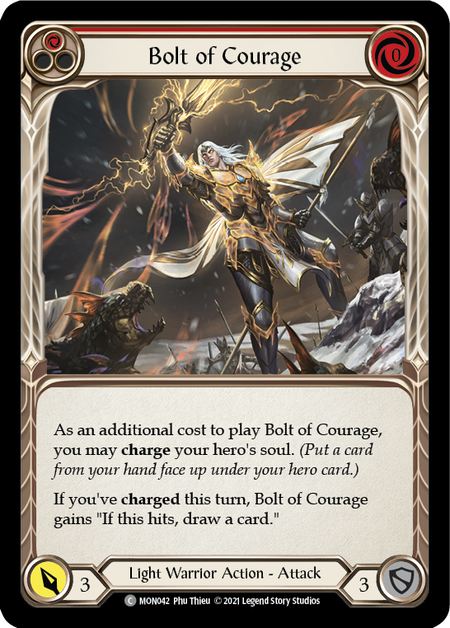 Image of the card for Bolt of Courage (Red)