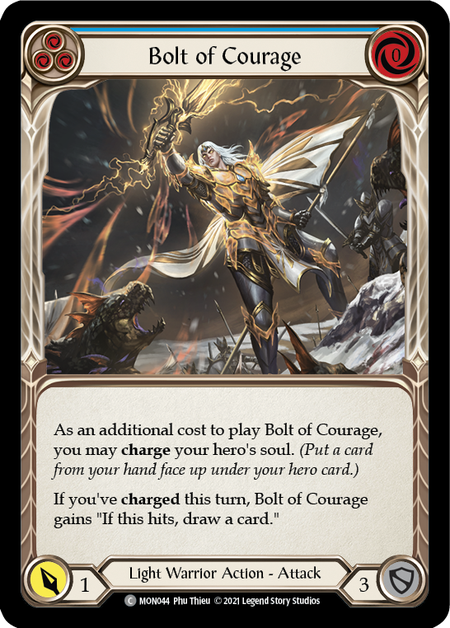 Card image of Bolt of Courage (Blue)