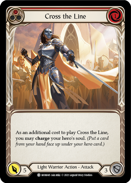 Card image of Cross the Line (Red)