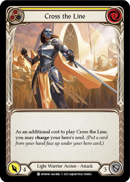 Card image of Cross the Line (Yellow)