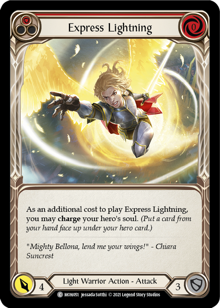 Image of the card for Express Lightning (Red)