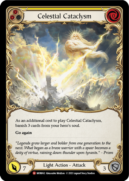 Image of the card for Celestial Cataclysm (Yellow)