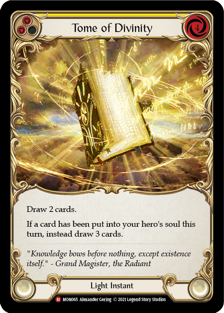 Card image of Tome of Divinity (Yellow)