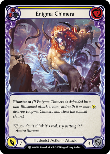 Image of the card for Enigma Chimera (Yellow)