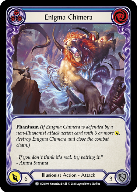 Image of the card for Enigma Chimera (Blue)