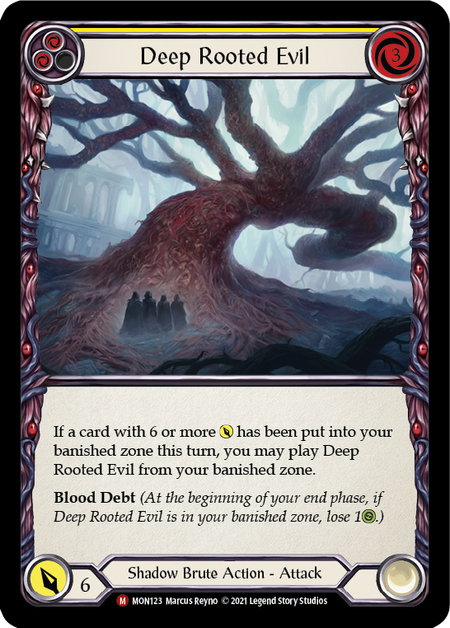 Image of the card for Deep Rooted Evil (Yellow)