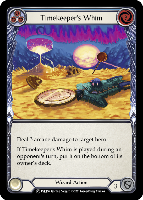 Card image of Timekeeper's Whim (Blue)