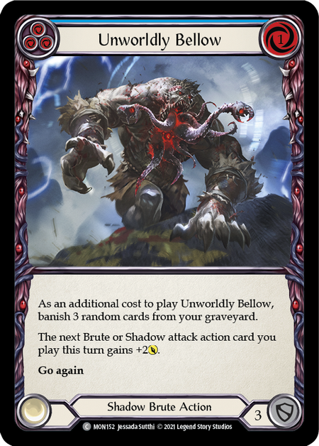 Image of the card for Unworldly Bellow (Blue)