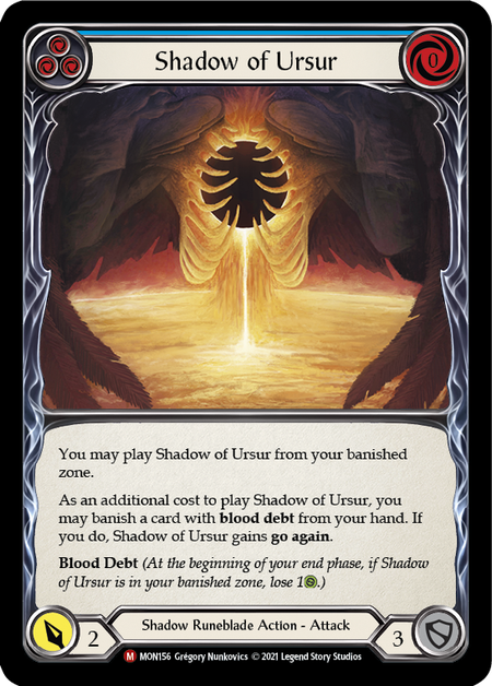 Card image of Shadow of Ursur (Blue)