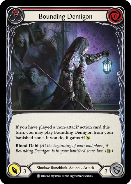 Image of the card for Bounding Demigon (Red)