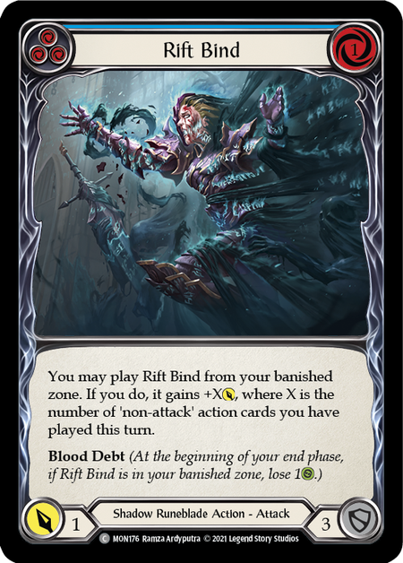 Image of the card for Rift Bind (Blue)