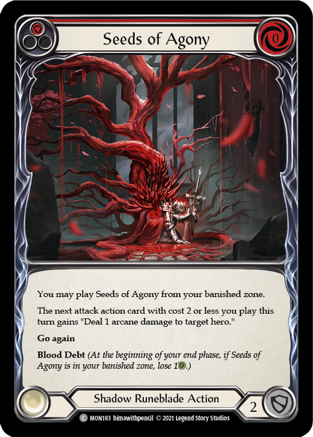 Image of the card for Seeds of Agony (Red)