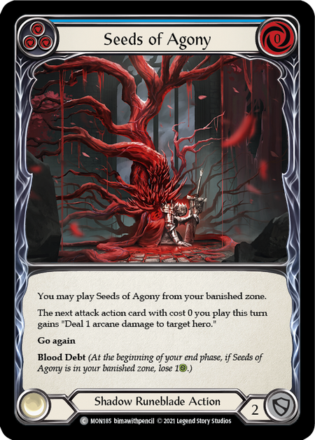 Card image of Seeds of Agony (Blue)