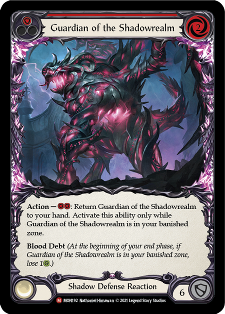 Image of the card for Guardian of the Shadowrealm (Red)