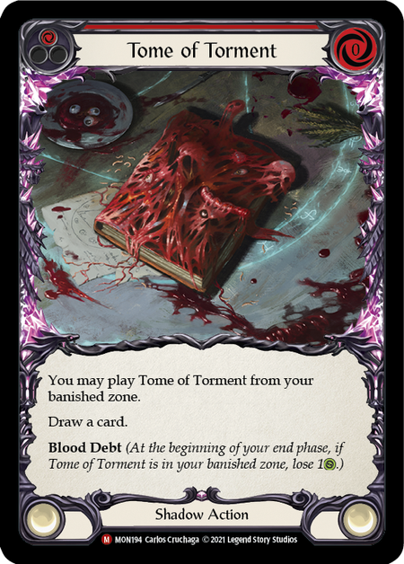 Card image of Tome of Torment (Red)