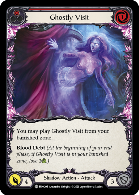 Card image of Ghostly Visit (Red)