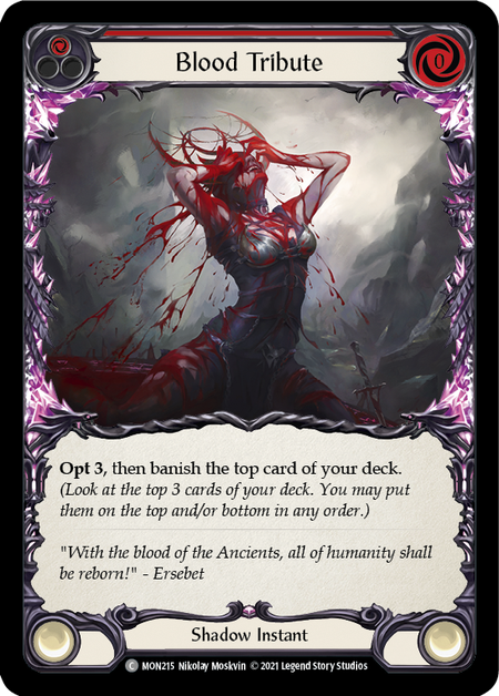 Card image of Blood Tribute (Red)